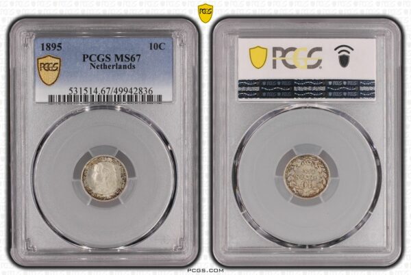 10 cent 1895 MS67 PCGS Keydate