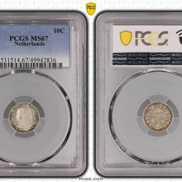 10 cent 1895 MS67 PCGS Keydate