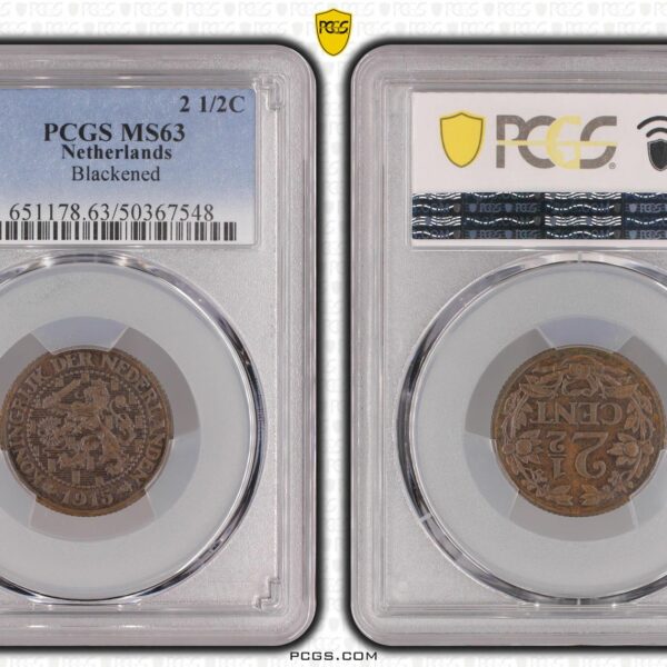 2 1/2 cent 1915 MS63 PCGS