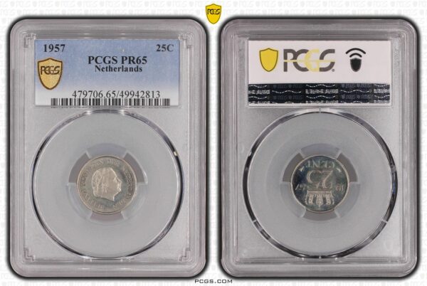 25 cent 1957 Proof PCGS PR65