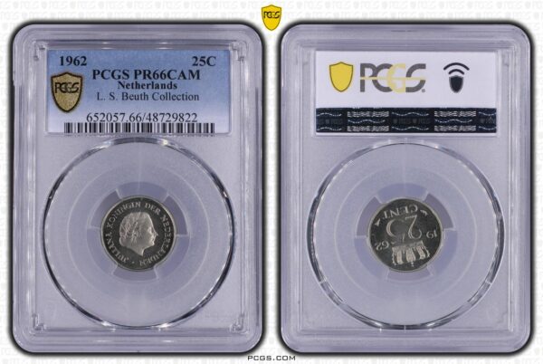 25 cent 1962 Proof PCGS PR66 Cam L.S. Beuth Collection