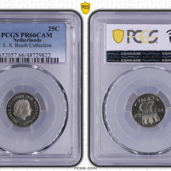 25 cent 1962 Proof PCGS PR66 Cam L.S. Beuth Collection