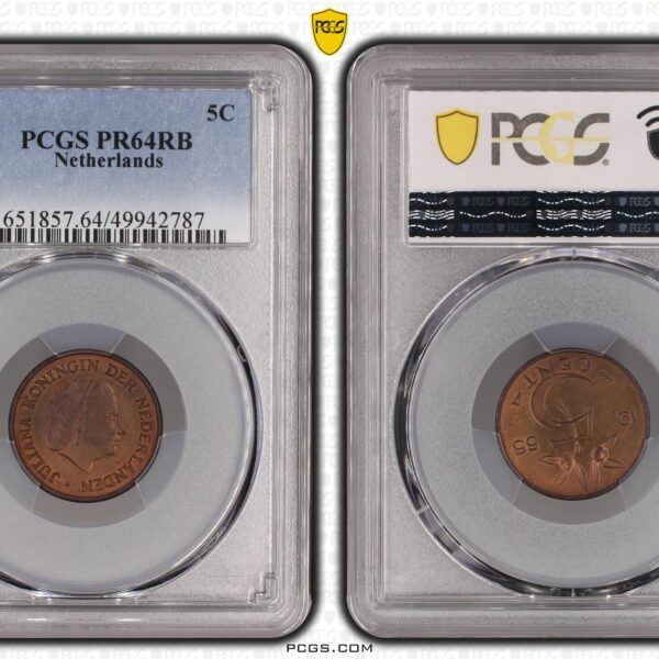 5 cent 1955 Proof PR64 RB PCGS