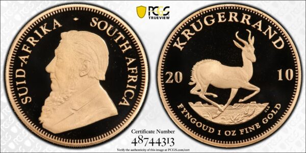 Gouden Krugerrand 2010 PR69DCAM Proof