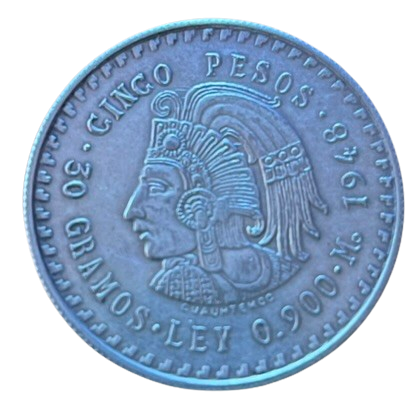 5 pesos 1947/1978 Cuauhtemoc