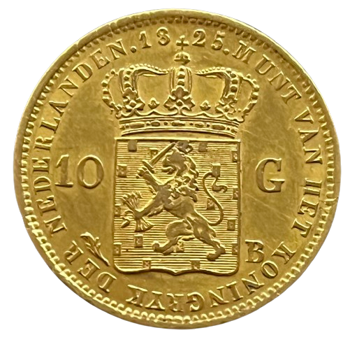 Gouden 10 gulden 1825 Brussel Willem I