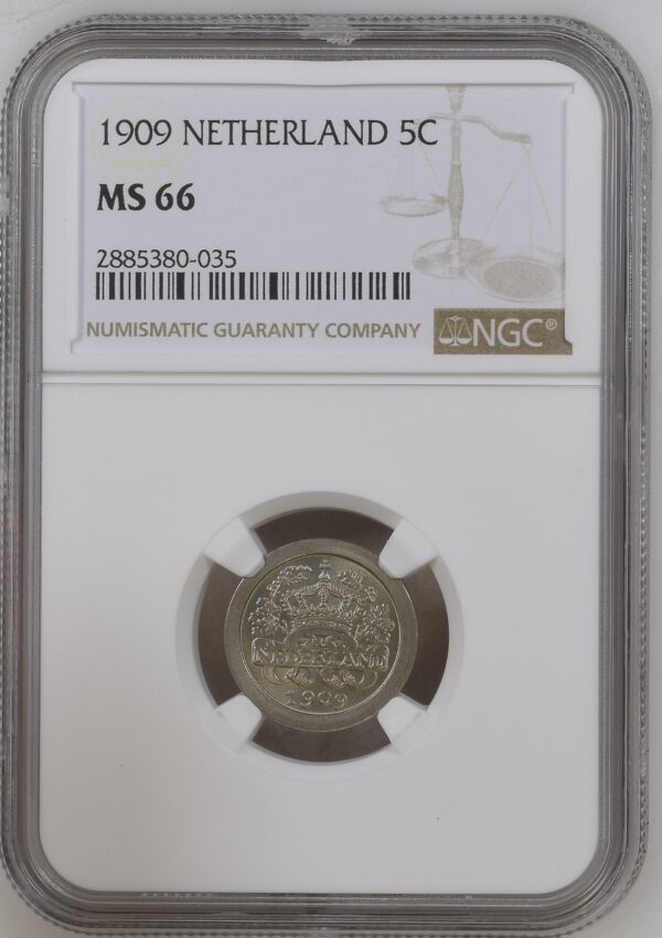 5 Cent 1909 MS66 NGC