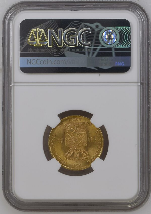 10 gulden 1876 MS66+ NGC