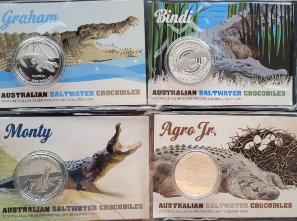 saltwater crocodiles set