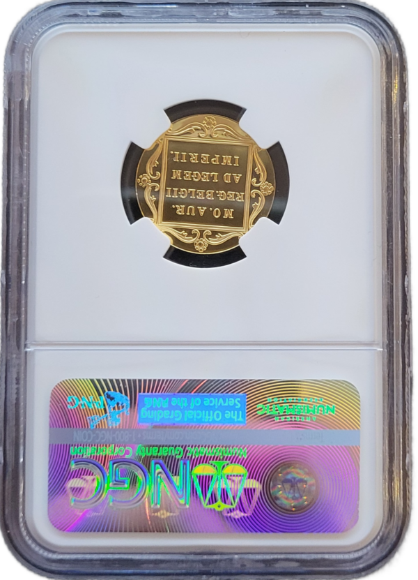 Gouden Enkele Dukaat 2017 NGC PF69 200th anniversary Ducat back