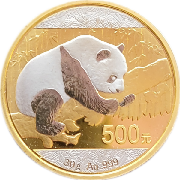 gouden china panda 30 gram double platinum 2016