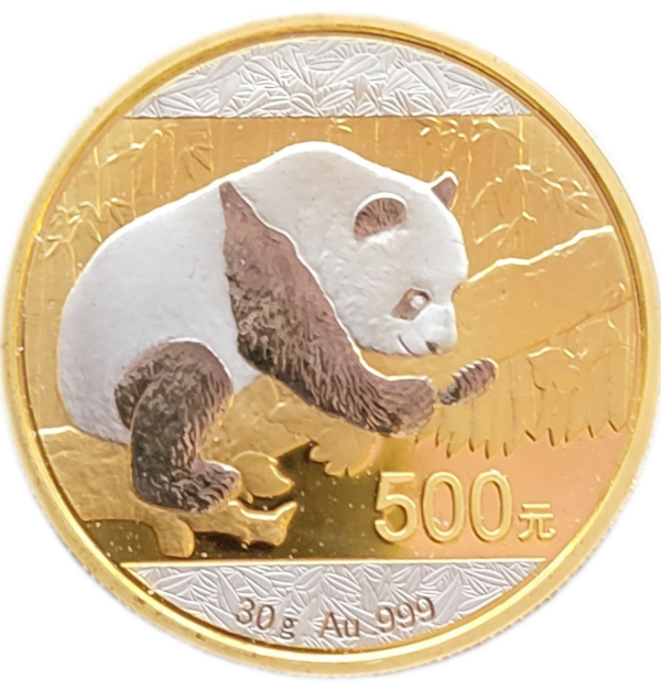 gouden china panda 30 gram double platinum 2016