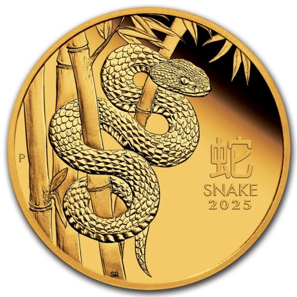 year of the snake 1.10 oz goud proof front1