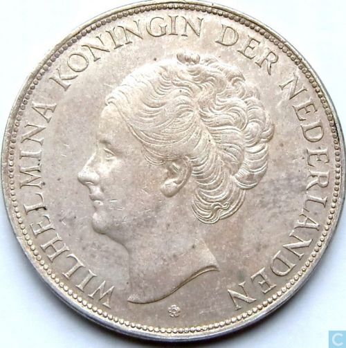 Nathaniel Ward Schuldenaar Regeringsverordening Nederlandse zilveren Rijksdaalder (Wilhelmina) - 101 munten